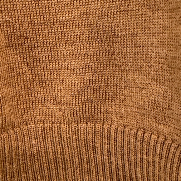 ASOS 100% Merino wool knit sweater in mustard/brown - Picture 8 of 12